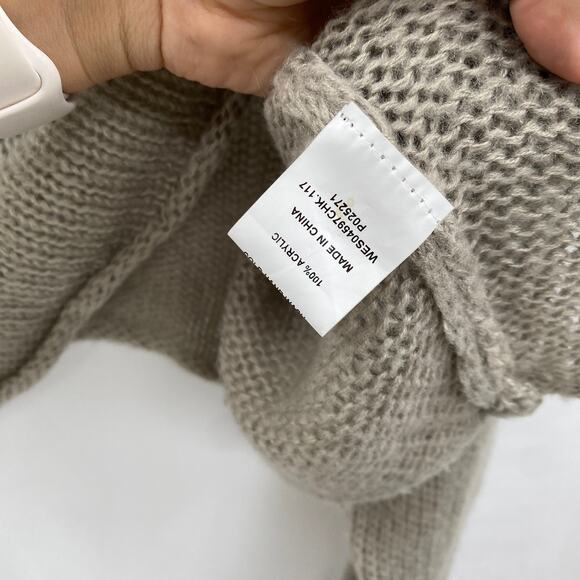 dissh lauren gray sheer knit sweater - Picture 8 of 9